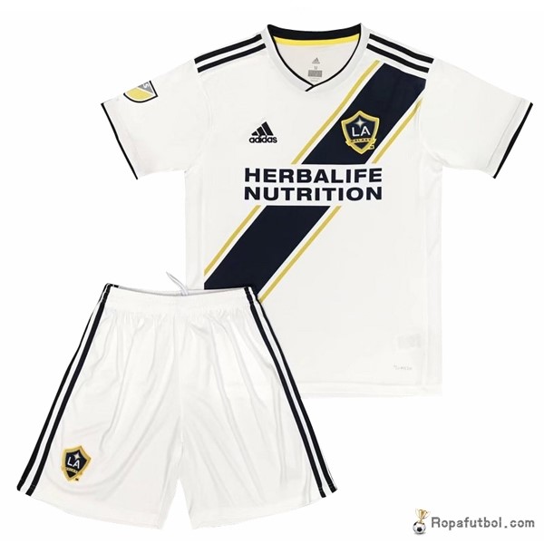 Camiseta Los Angeles Galaxy Replica Primera Ropa Niños 2017/18 Blanco